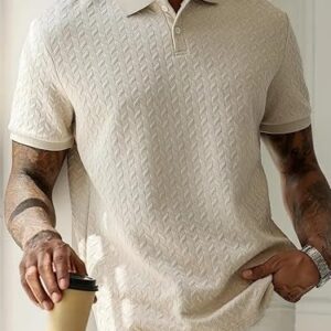 Trillion Jaqquard Men's Polo T Shirt for Men (Polyester Blend | Regular Fit)